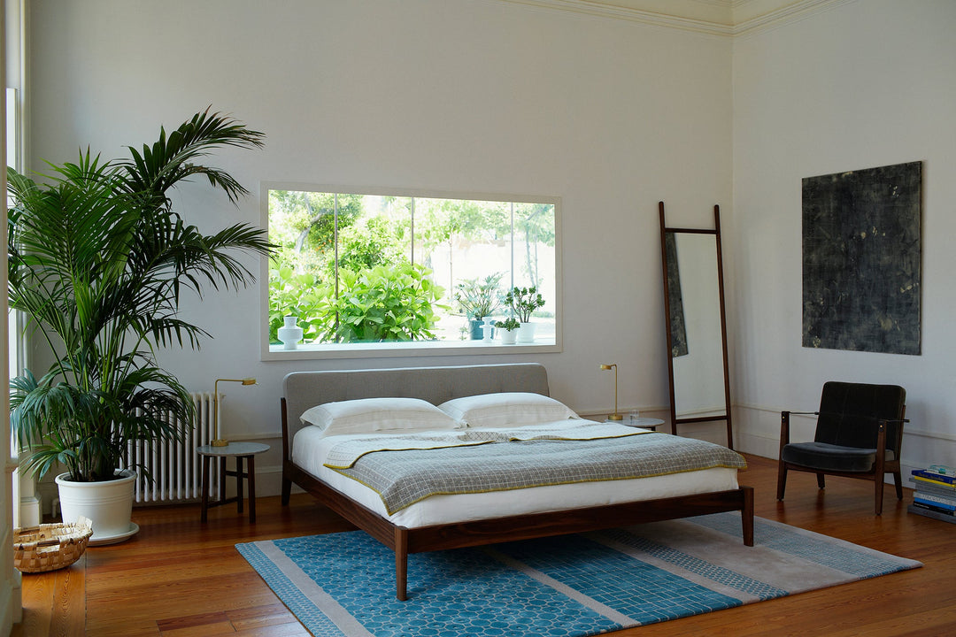 DANISH OILED WALNUT & HARALD 2 242 & BROWN LEATHER STRAPS (+ CAPO BED, TRIO SIDE TABLE AND EXTEND MIRROR)