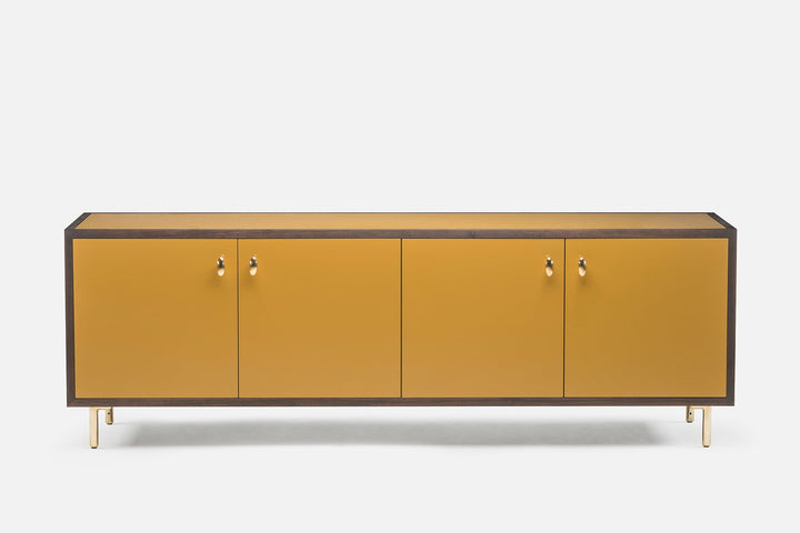 BLACK OILED WALNUT & OCHRE GLOSS HDF