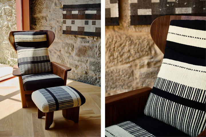 DANISH OILED WALNUT & MANTA LIDO PRETO / CRU