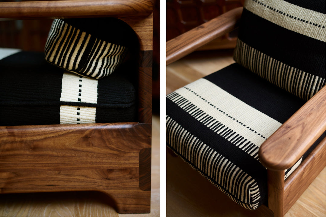 DANISH OILED WALNUT & MANTA LIDO PRETO / CRU