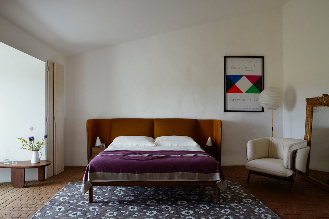 DANISH OILED WALNUT & VIDAR 2 472 (SHELL) & CANVAS 424 (CUSHION) + STANLEY ARMCHAIR AND KIM BENCH