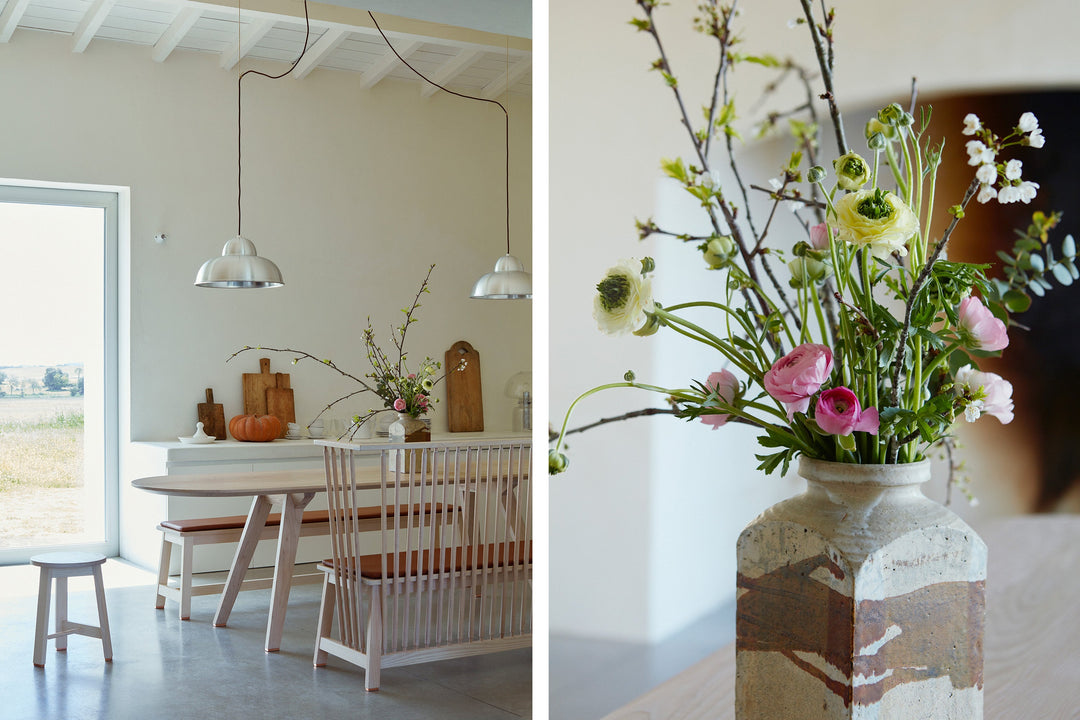 WHITE OILED ASH (+ LOW SETTLE, BENCH AND STOOL)
